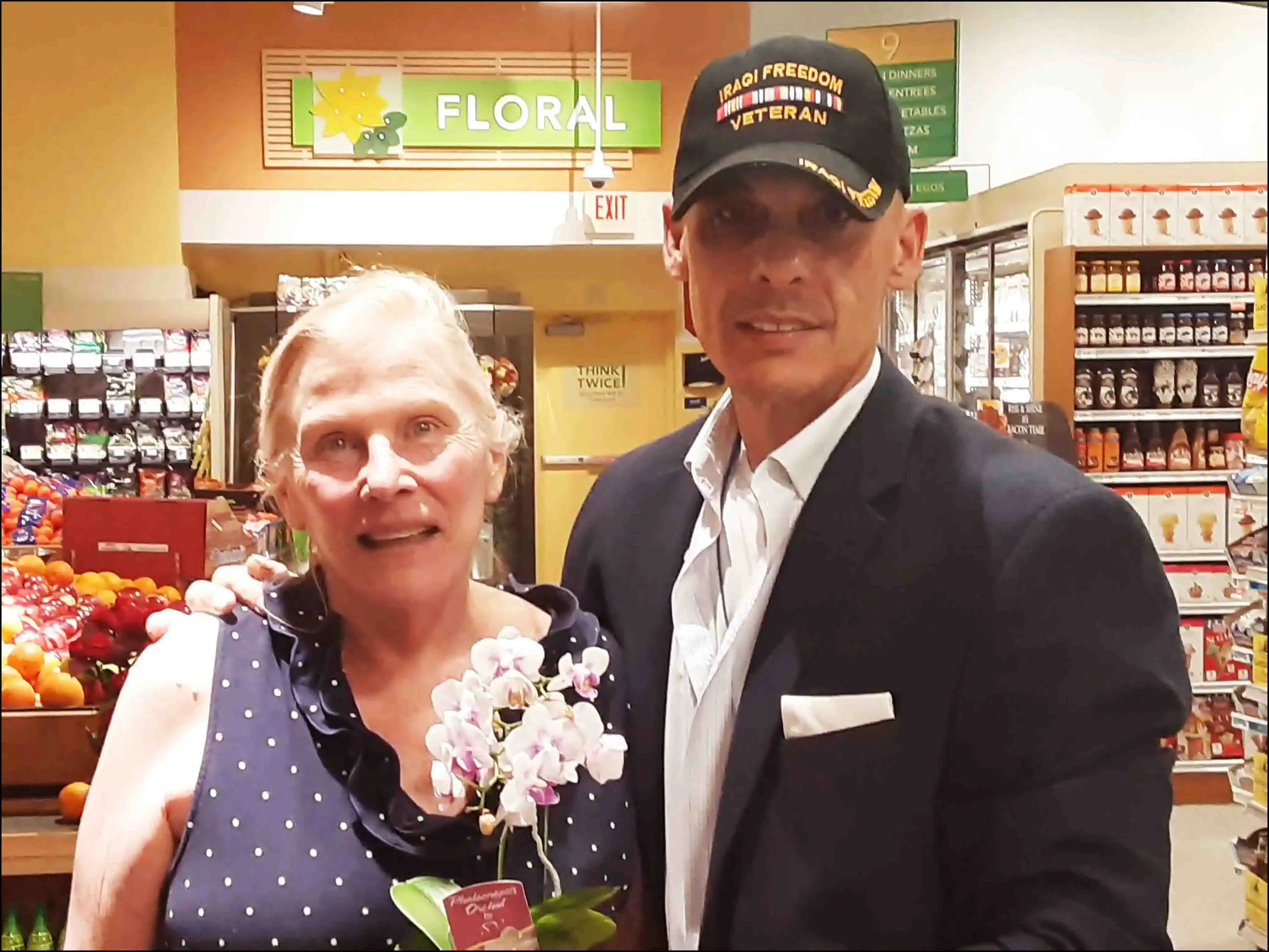Author David Haave buying flowers for a memorial tribute Boca Raton, Florida, USA -- David Haave
